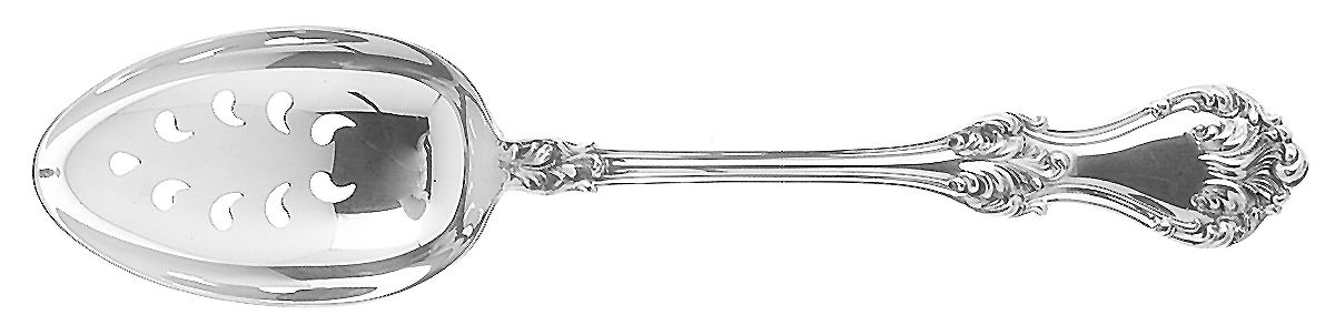 Corinthian (Sterling, 1891) Pierced Tablespoon (Serving Spoon) by Mount Vernon-1