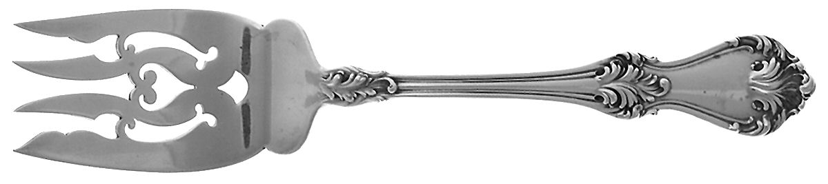 Corinthian (Sterling, 1891) Medium Solid Cold Meat Serving Fork by Mount Vernon-1