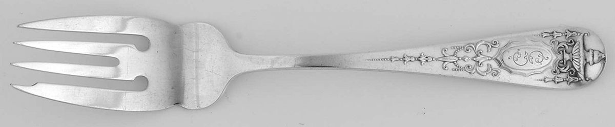 Kenwood (Sterling, 1915) Monogram Individual Salad Fork by Mount Vernon-1