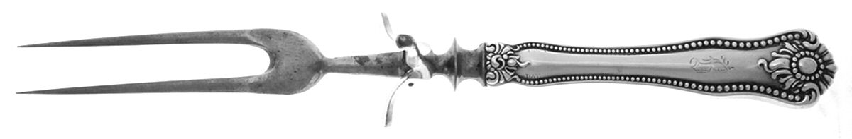 Lexington (Sterling, 1900) Large Stainless-Prong Roast Carving Fork by Mount Vernon-1