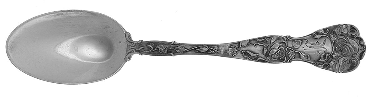 Rose (Sterling, 1910) Monogram Teaspoon by Mount Vernon-1