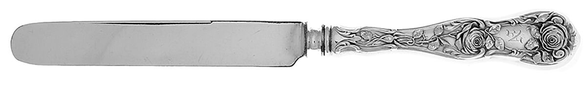 Rose (Sterling, 1910) Blunt Hollow Handle Knife W/Bolster by Mount Vernon-1