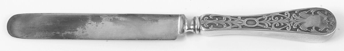 Sheraton (Sterling, 1906-1912, No Monograms) Old French Hollow Knife with Bolster by Mount Vernon-1
