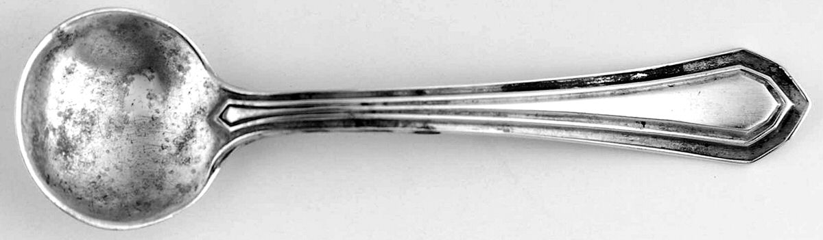 Sulgrave (Sterling, 1911) Individual Salt Spoon by Mount Vernon-1