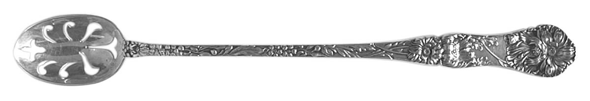 Yetive (Sterling, 1896) Pierced Bowl Long Handle Olive Spoon by Mount Vernon-1