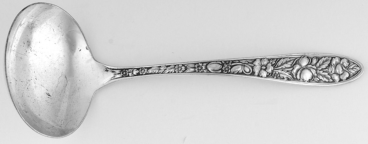 Meo1 (Silverplate) Solid Gravy Ladle by Met Rose-1