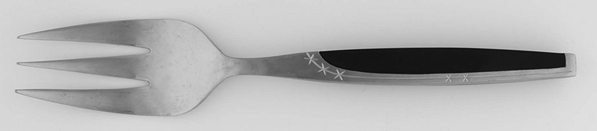 Ebony Elegance (Stainless) Medium Solid Cold Meat Serving Fork by Mar-Crest-1