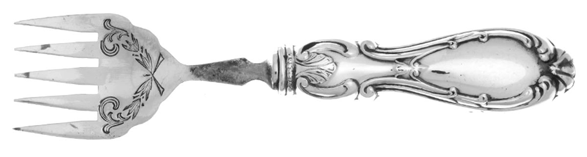 Orleans (STERLING) Small Chipped Beef Fork,Hollow Handle by Michael C Fina-1