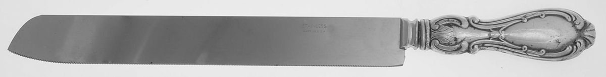 Orleans (STERLING) Wedding Cake Knife with Stainless Blade by Michael C Fina-1
