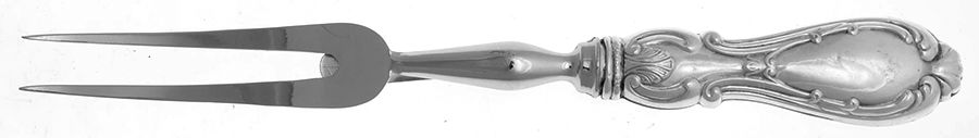 Orleans (STERLING) Small Steak Carving Fork with Stainless Prongs by Michael C Fina-1