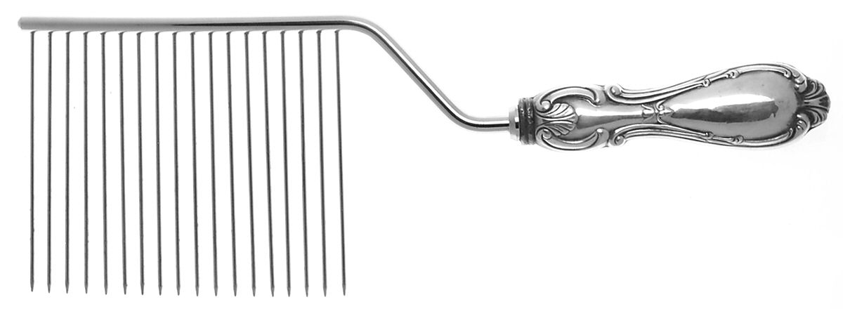 Orleans (STERLING) Cake Breaker with Silverplate Prongs by Michael C Fina-1