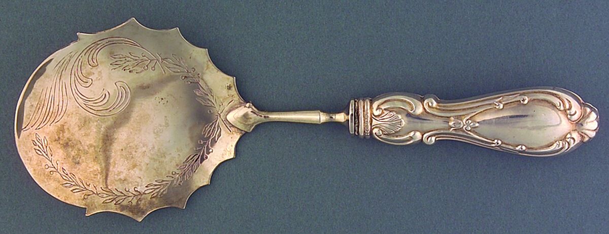 Orleans (STERLING) Pastry Server with Silverplate Blade by Michael C Fina-1