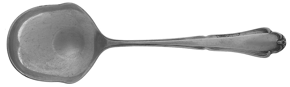 MTN4 (SILVERPLATE) Solid Smooth Casserole Spoon by Martin-1