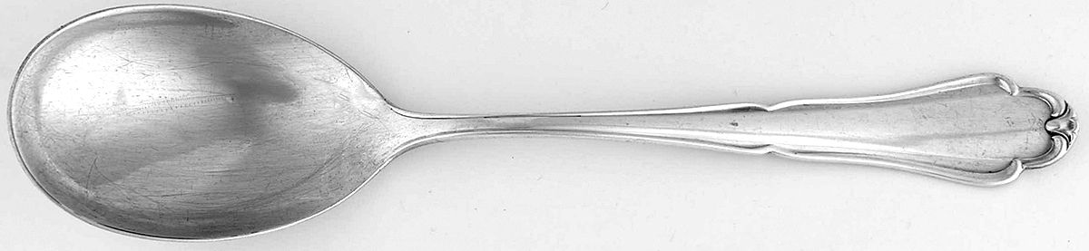 MTN4 (SILVERPLATE) Solid Serving Spoon by Martin-1