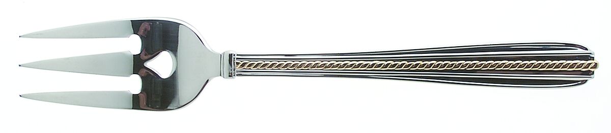 Domaine Gold Large Solid Cold Meat Serving Fork by Mikasa-1