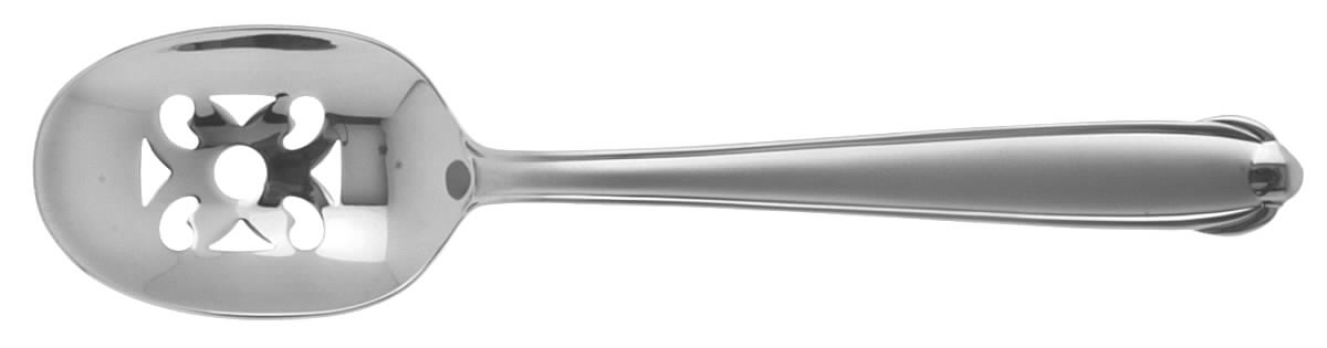 Classico Satin (Stainless) Pierced Tablespoon (Serving Spoon) by Mikasa-1