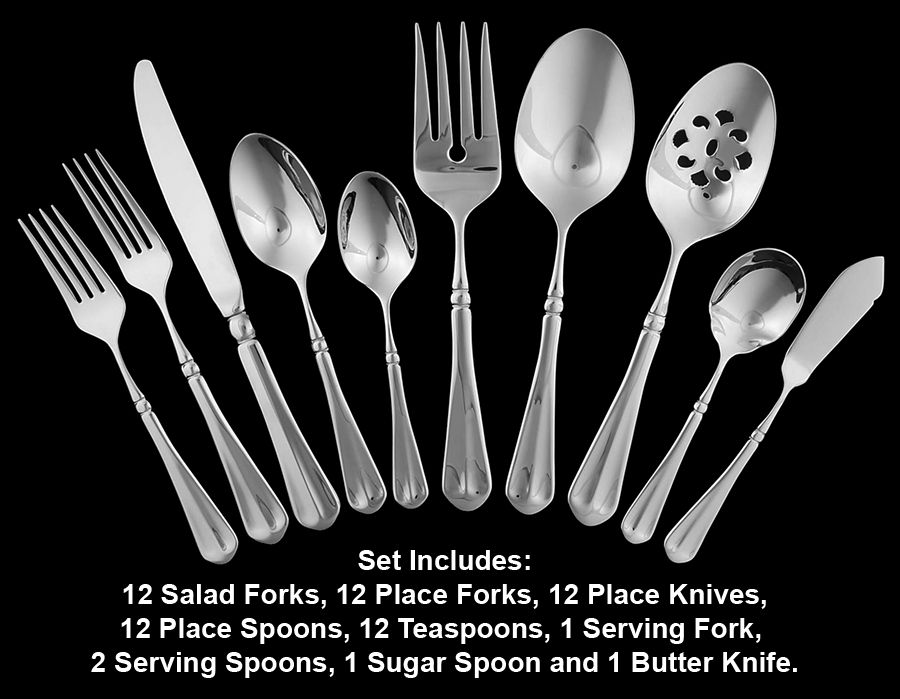 French Countryside (Stainless) 65 Piece Set by Mikasa-1