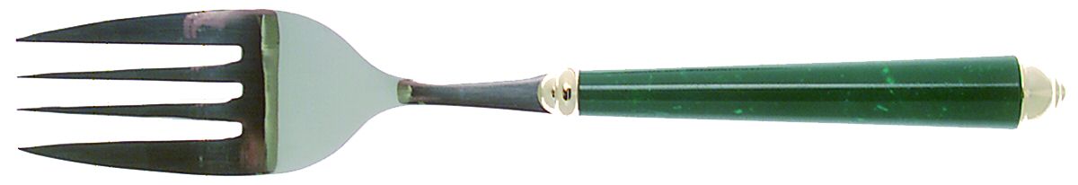 Carrera-Emerald Gold Large Solid Cold Meat Serving Fork by Mikasa-1