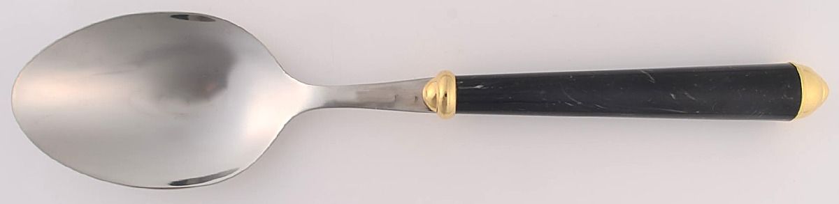 Carrera-Onyx Gold Tablespoon (Serving Spoon) by Mikasa-1
