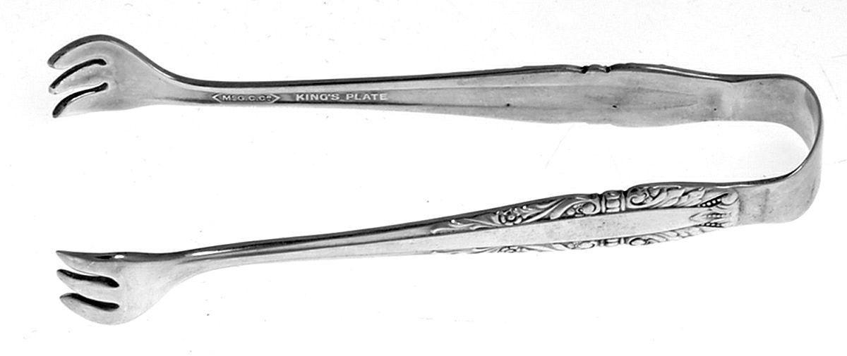 MCG2 (Silverplate) Bon Bon Tongs by Mcglashan Clarke & Co-1