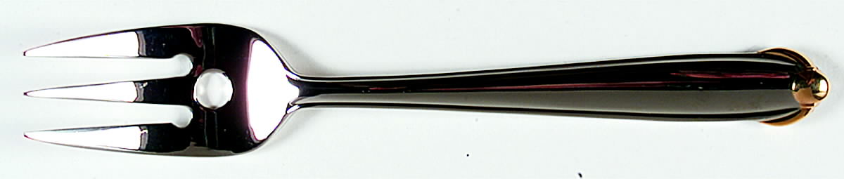 Classico Gold (Stainless) Large Solid Cold Meat Serving Fork by Mikasa-1