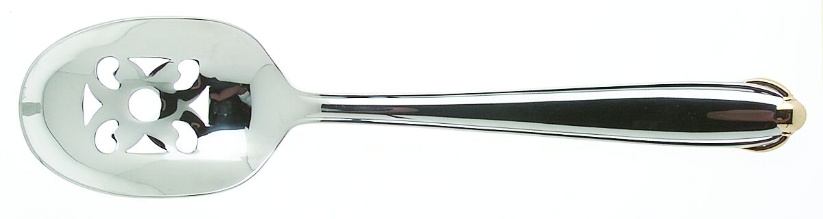 Classico Gold (Stainless) Pierced Tablespoon (Serving Spoon) by Mikasa-1