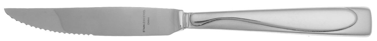Satin Moon (Stainless) Steak Knife Individual Hollow, Serrate HC by Mikasa-1