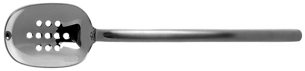 Zena Satin (Stainless) Pierced Tablespoon (Serving Spoon) by Mikasa-1