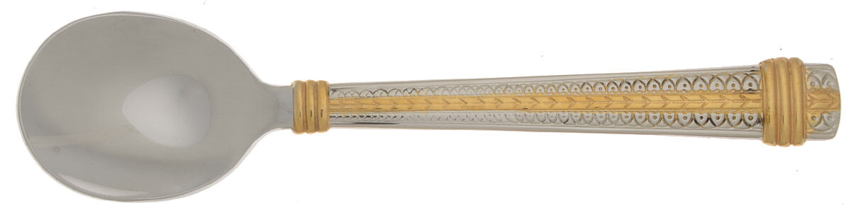 Palatial Gold Round Bowl Soup Spoon (Cream Soup) HC by Mikasa-1