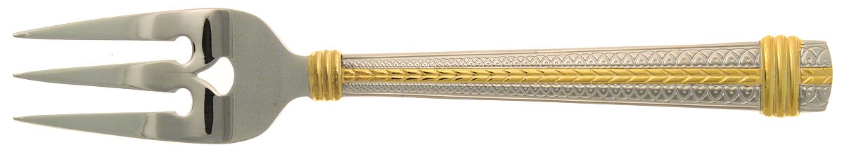 Palatial Gold Large Solid Cold Meat Serving Fork by Mikasa-1