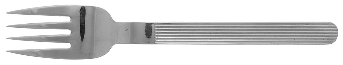 Line (Stainless) Medium Solid Cold Meat Serving Fork by The Main Course,-1
