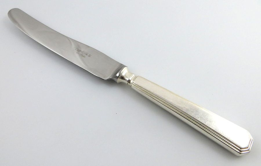 MWE2 (Silverplate) Hollow Handle Youth Knife by Mappin & Webb-1