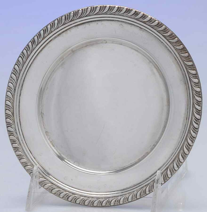 Gadroonette (Sterling, 1938, Hollowware) Bread Plate by Manchester-1