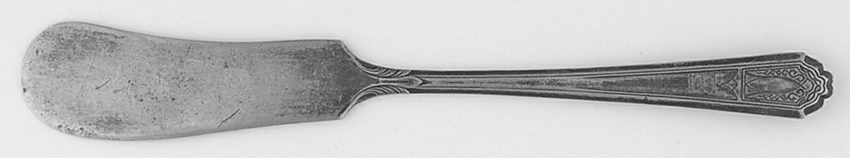 MQT1 (SILVERPLATE) Flat Handle Butter Spreader by Marquette-1