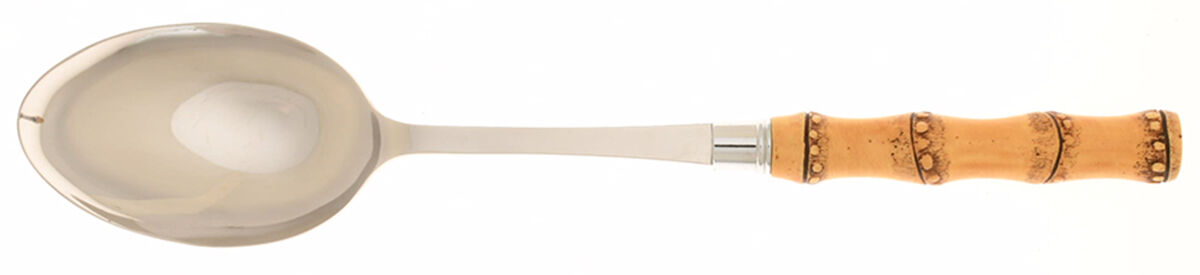 Bamboo Natural (Stainless) Tablespoon (Serving Spoon) by Mikasa-1