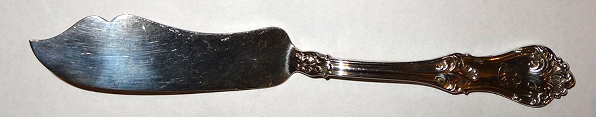 Corinthian (Sterling, 1891) Flat Handle Master Butter Knife by Mount Vernon-1