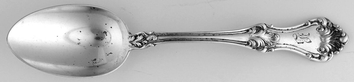 Corinthian (Sterling, 1891) Dessert/Oval Soup Spoon by Mount Vernon-1