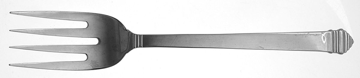 MNF20 (STAINLESS, KOREA) Large Solid Cold Meat Serving Fork by The Main Course,-1
