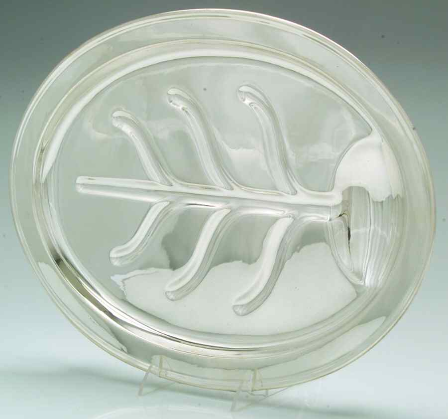 Sterling Hollowware Sterling Meat Platterwith  Well Tree by Meriden Britannia -1