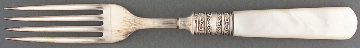 Pearl Handle 2 (Sterling) Pearl Handle Fork by Meriden Cutlery Co-1