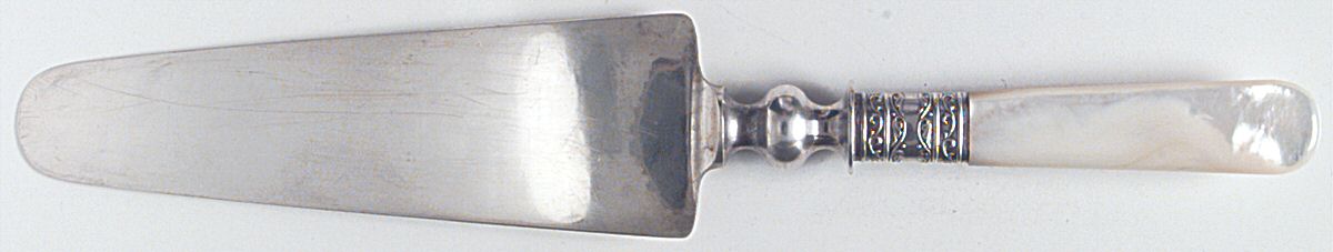 Pearl Handle 2 (Sterling) Pearl Handle Pie Server by Meriden Cutlery Co-1