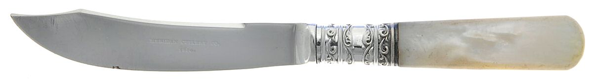 Pearl Handle 2 (Sterling) Pearl Handle Individual Fruit Knife by Meriden Cutlery Co-1