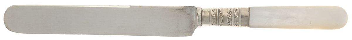 Pearl Handle 2 (Sterling) Pearl Handle Breakfast Knife by Meriden Cutlery Co-1