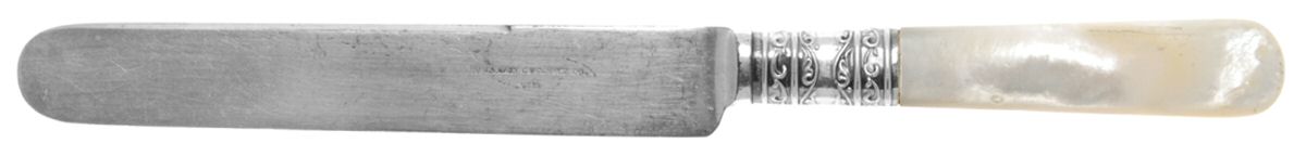Pearl Handle 2 (Sterling) Pearl Handle Breakfast Knife by Meriden Cutlery Co-1