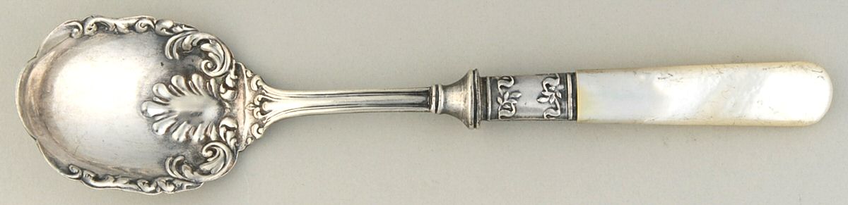 Pearl Handle 2 (Sterling) Pearl Handle Sugar Shell by Meriden Cutlery Co-1