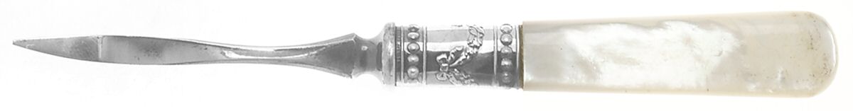 Pearl Handle 3 (Sterling) Pearl Handle Nut Pick by Meriden Cutlery Co-1