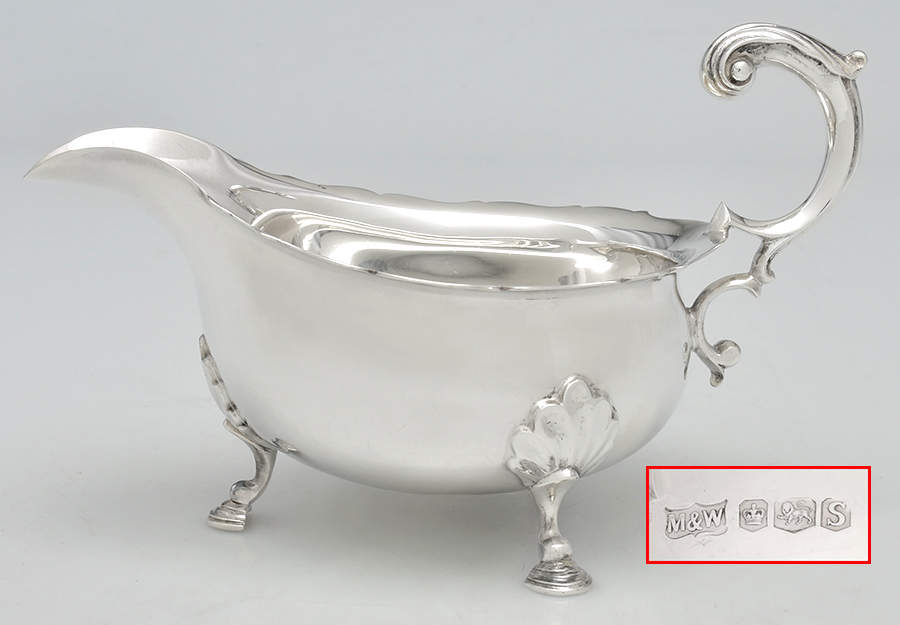 Sterling Hollowware Gravy Boat by Mappin & Webb-1