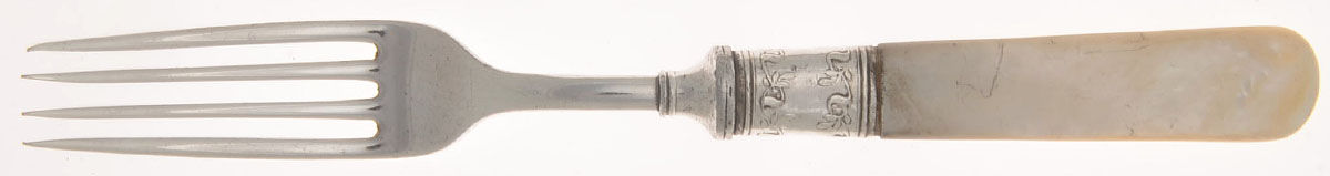 Pearl Handle 4 (Sterling) Pearl Handle Fork by Meriden Cutlery Co-1