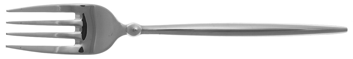Ballet (Stainless) Large Solid Cold Meat Serving Fork by Mikasa-1