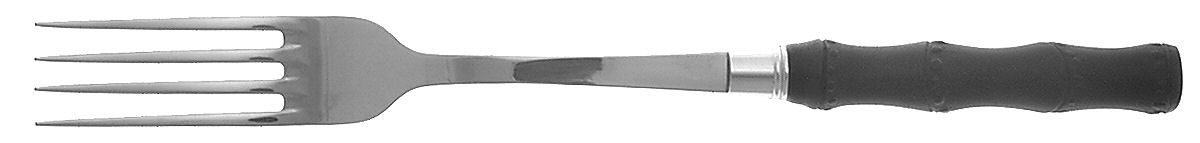 Bamboo Black (Stainless) Large Solid Cold Meat Serving Fork by Mikasa-1